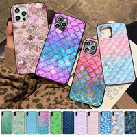 maiyaca mermaid tail scale phone case for iphone 11 12 13 mini pro xs max 8 7 6 6s plus x 5s se 2020 xr case
