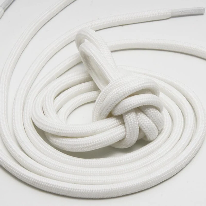 1Pair Colorful Luminous Shoelaces Sneakers Shoe Laces Reflective Shoelace 0.5cm Diameter Thick Round Laces Shoes Accessories