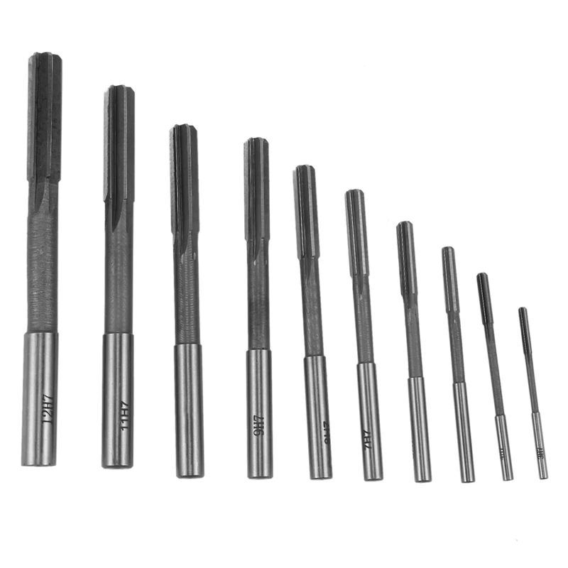 

10Pcs HSS H7 Straight Shank Milling Reamers Set Precision Chucking Machine Cutter Tool 3/4/5/6/7/8/9/10/11/12 Mm