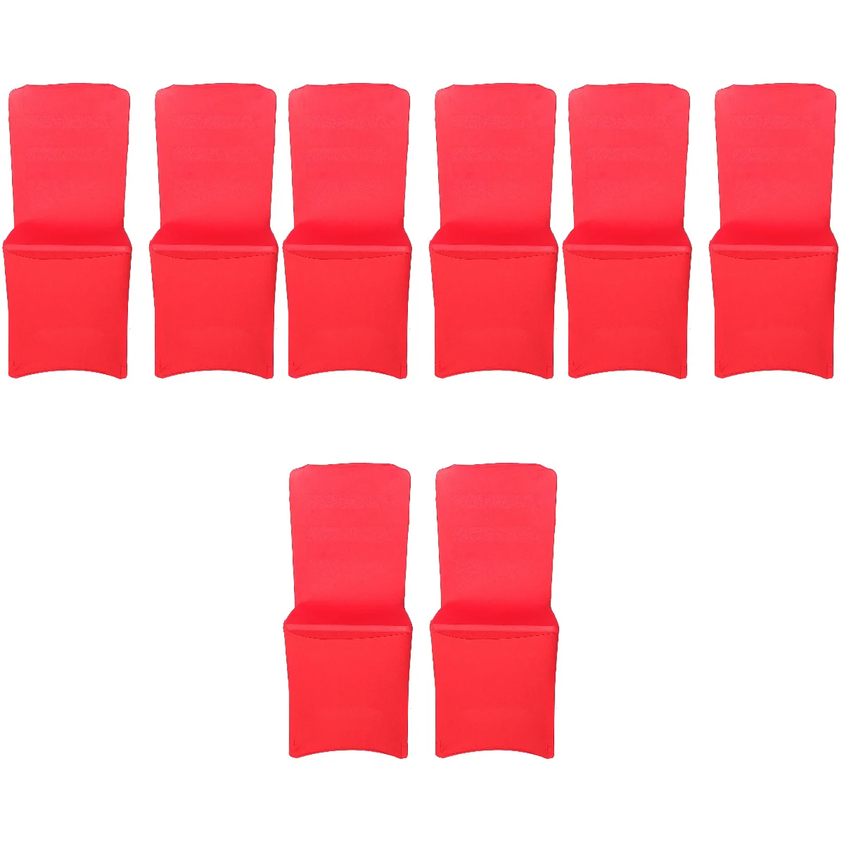 

8 pcs Elastic Chair Covers Replacement Chair Covers Wedding Decorative Chair Covers for Couple