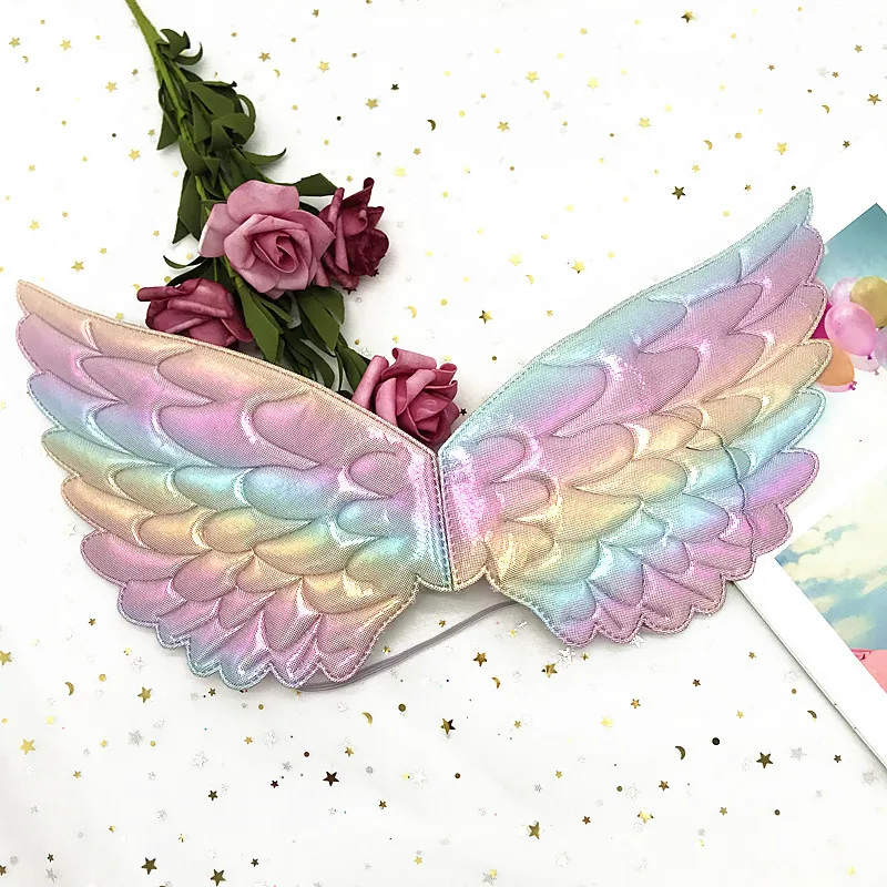 

Крылья Ангела реквизит для выступлений однослойные красочные крылья бабочки аксессуары для представлений на день рождения Декор для вечев...
