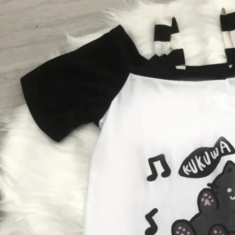 Футболка женская с открытыми плечами и графическим принтом Милая футболка