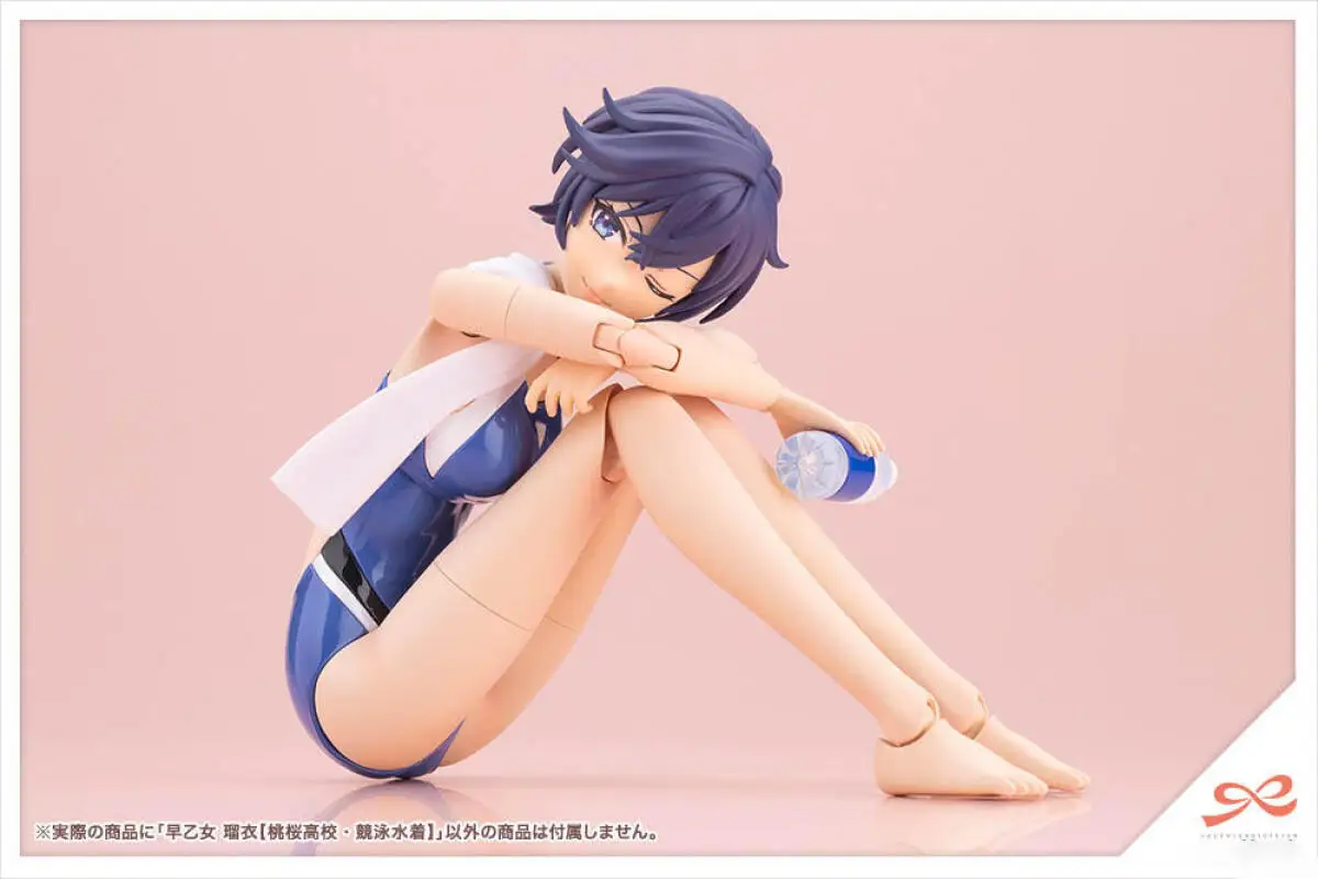Фото Оригинальная фигурка Kotobukiya Sousai Shojo Teien Руи Саотомэ в соревновательном купальнике, аниме-модель, сборная коллекционная фигурка. №4