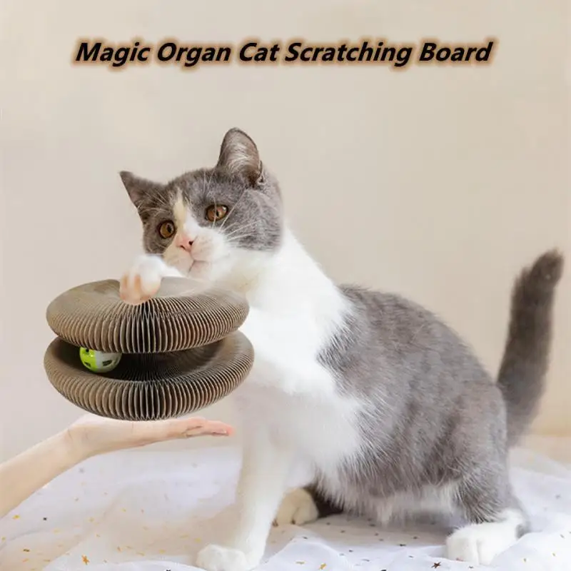 

Волшебный орган, кошка, Когтеточка, гофрированная бумага, волшебный орган, складные товары для домашних животных, дразнящая кошку-палочка, и...