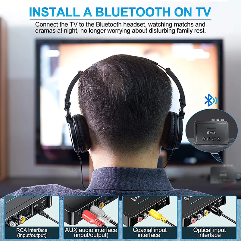 Приемник-передатчик Bluetooth BT5.0 FM стерео AUX 3 5 мм RCA |