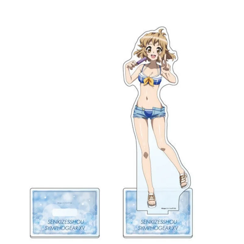 Фото Акриловая фигурка-подставка Senki Zesshou Symphogear 15 см, настольное украшение, коллекционные аксессуары, брелок №2