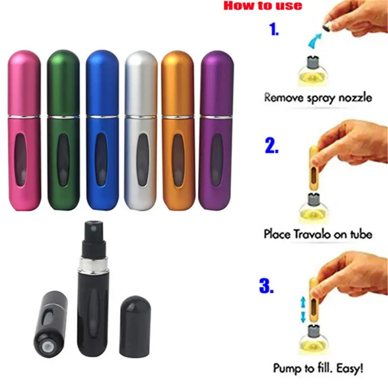 

Флакон для духов с нижним наполнителем, портативный дорожный распылитель для эфирных масел, пустой мини-распылитель, 5 мл