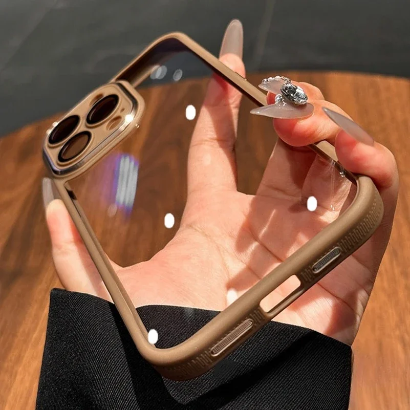 Оригинальный золотой чехол для iPhone 16 Pro Max стеклянный защитный камеры 15 13 12 14