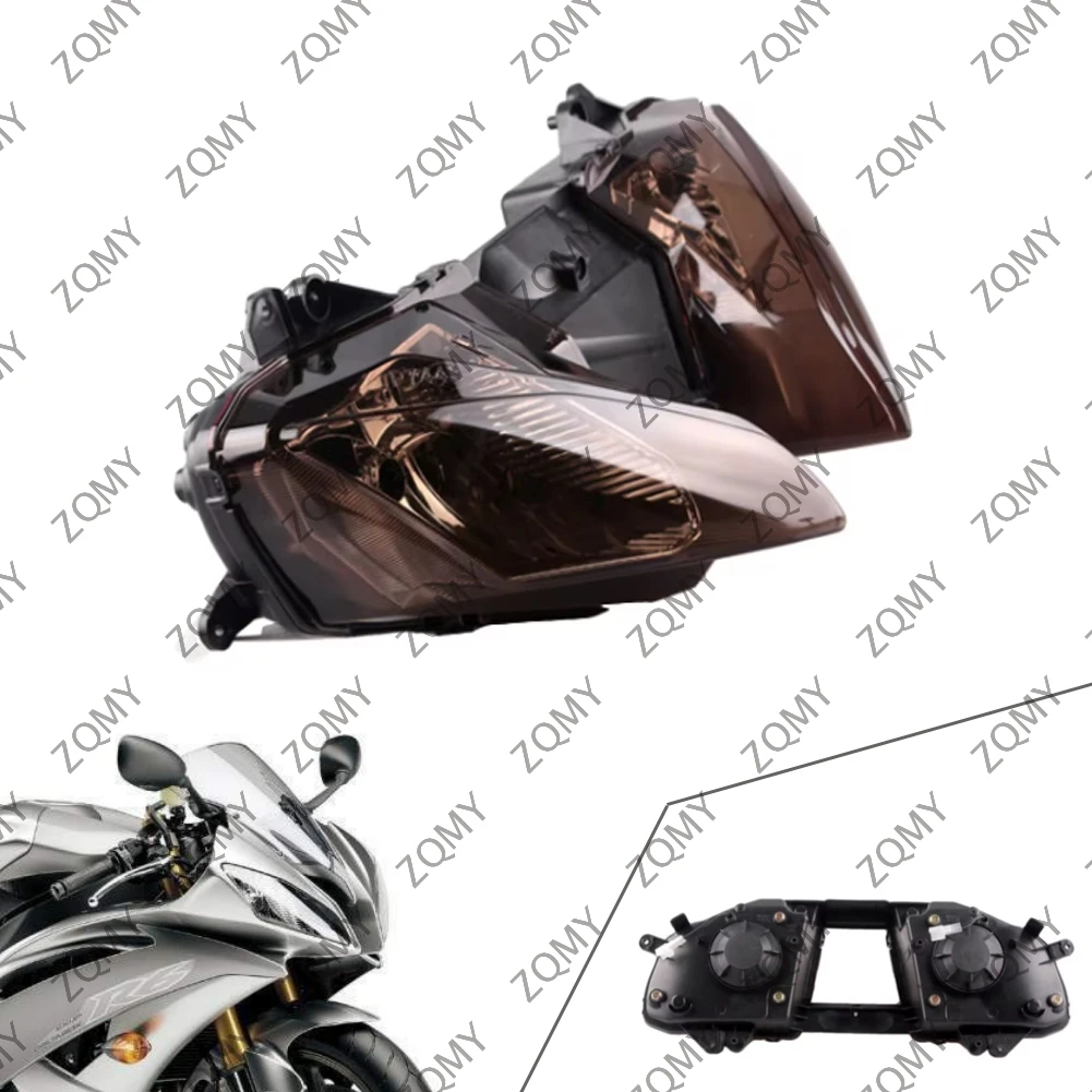 Фото Замена передней фары мотоцикла для Yamaha YZF R6 600 2008 2009 YZF-R6 №1
