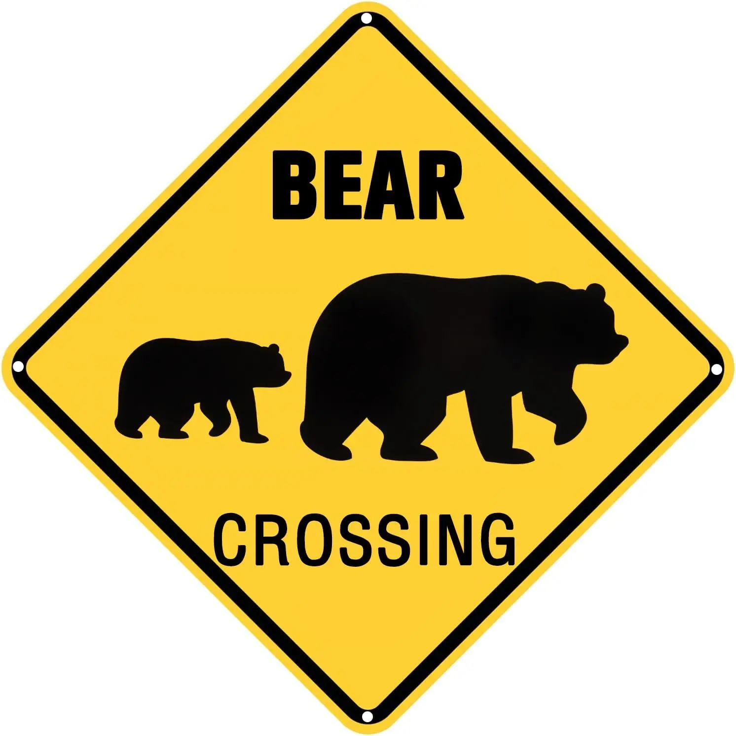 Медленный Sgn Outdoor Wrnng Slow Down Street для улицы &quotBer Crossng&quot 12&quot X Metl