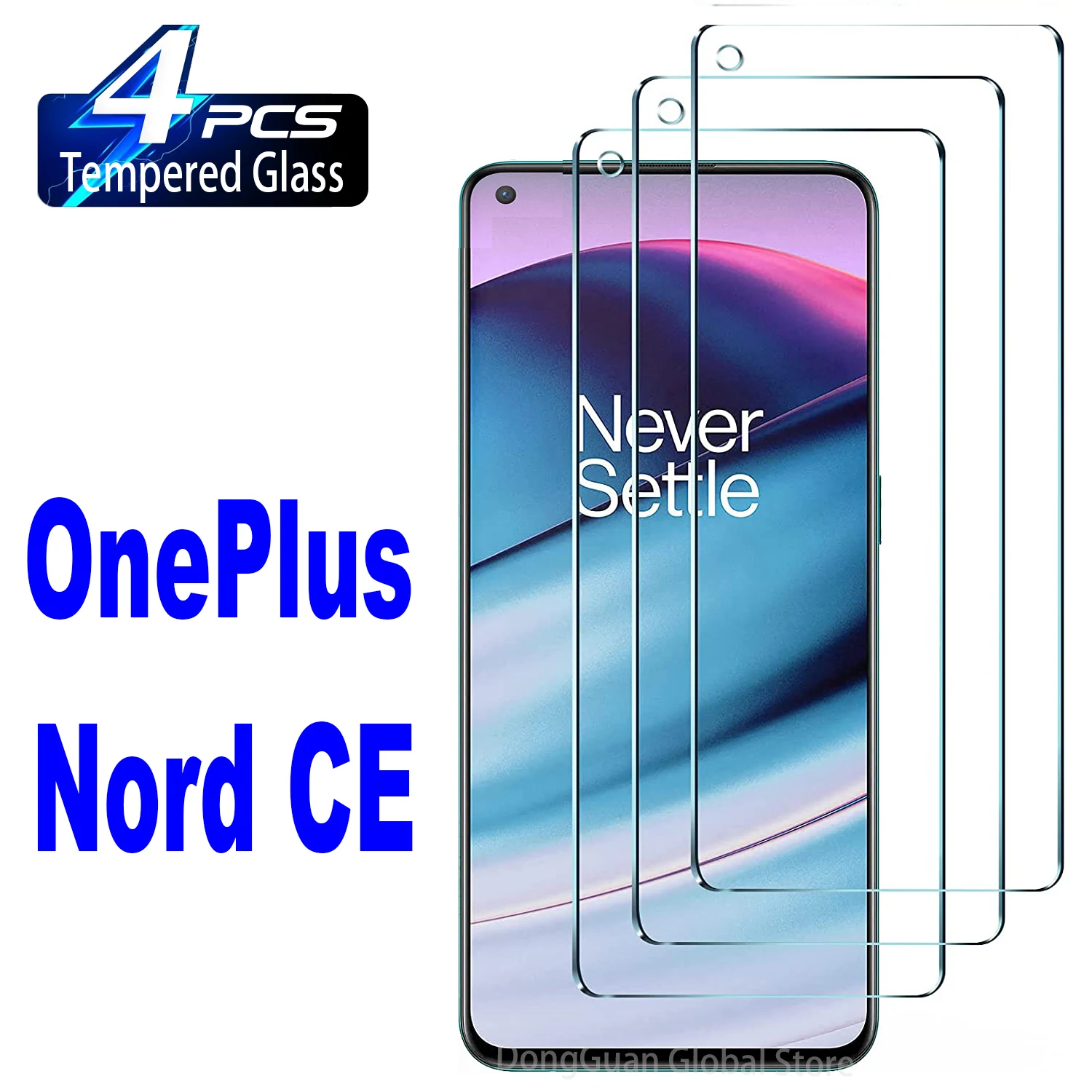 

2/4Pcs Tempered Glass For OnePlus Nord CE 5G Screen Protector Glass Film