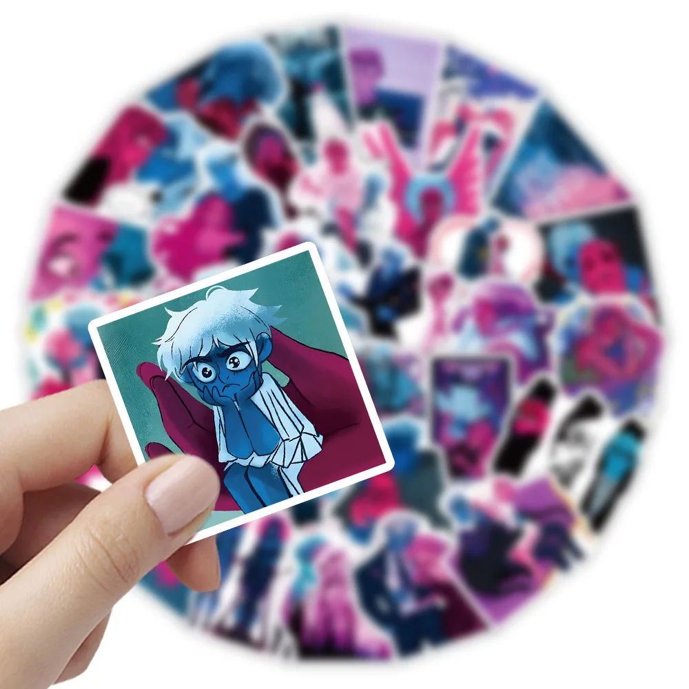 Фото 53 шт. аниме Lore Olympus романтическая любовь наклейки мультфильм крутая граффити наклейка детская игрушка в подарок для скрапбукинга скейтборд игрушка-гитара №2