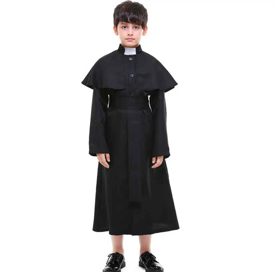 

Children Boy Jesus Missionary Costume Priest Christian Suits Kids Robes Religious Catholic Costume Outfit