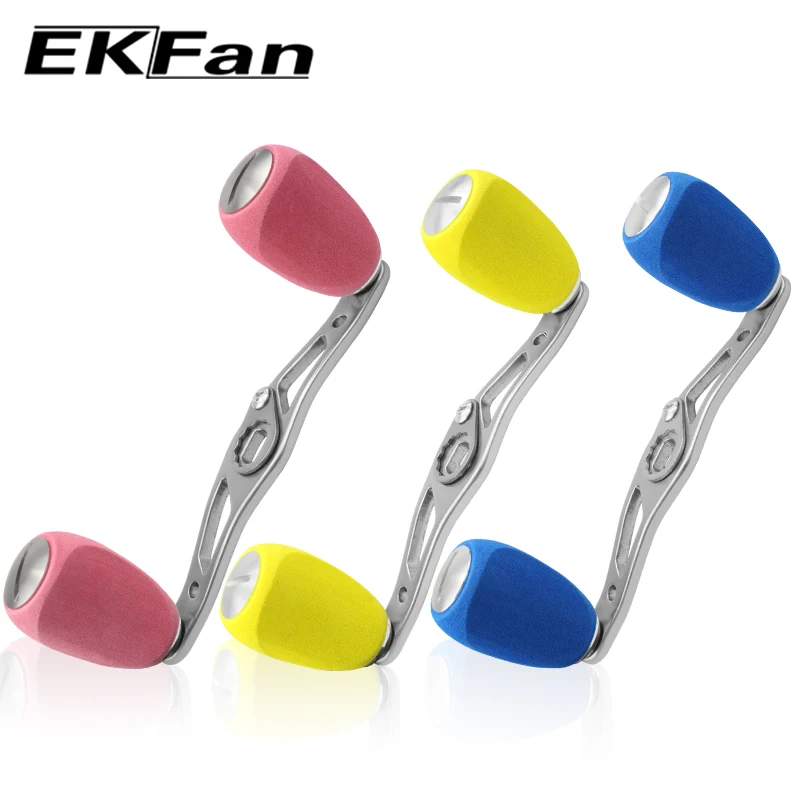 

EKFan Aluminum Alloy Fishing Handle & EVA Knobs Length 99MM 8*5mm Hole Suit For Baitcasting Tackle Accessory