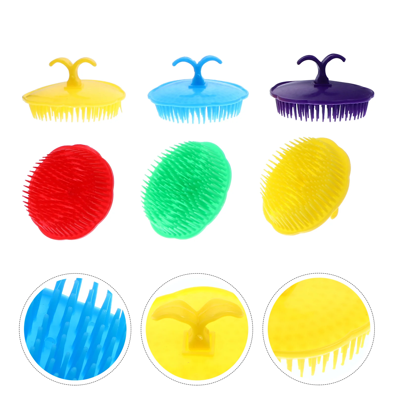 

Scalp Brush Hair Combs Scrubber Shower Shampoo Scrubbers Dandruff Flexible Cleaning Practical Portable Home Care Travel