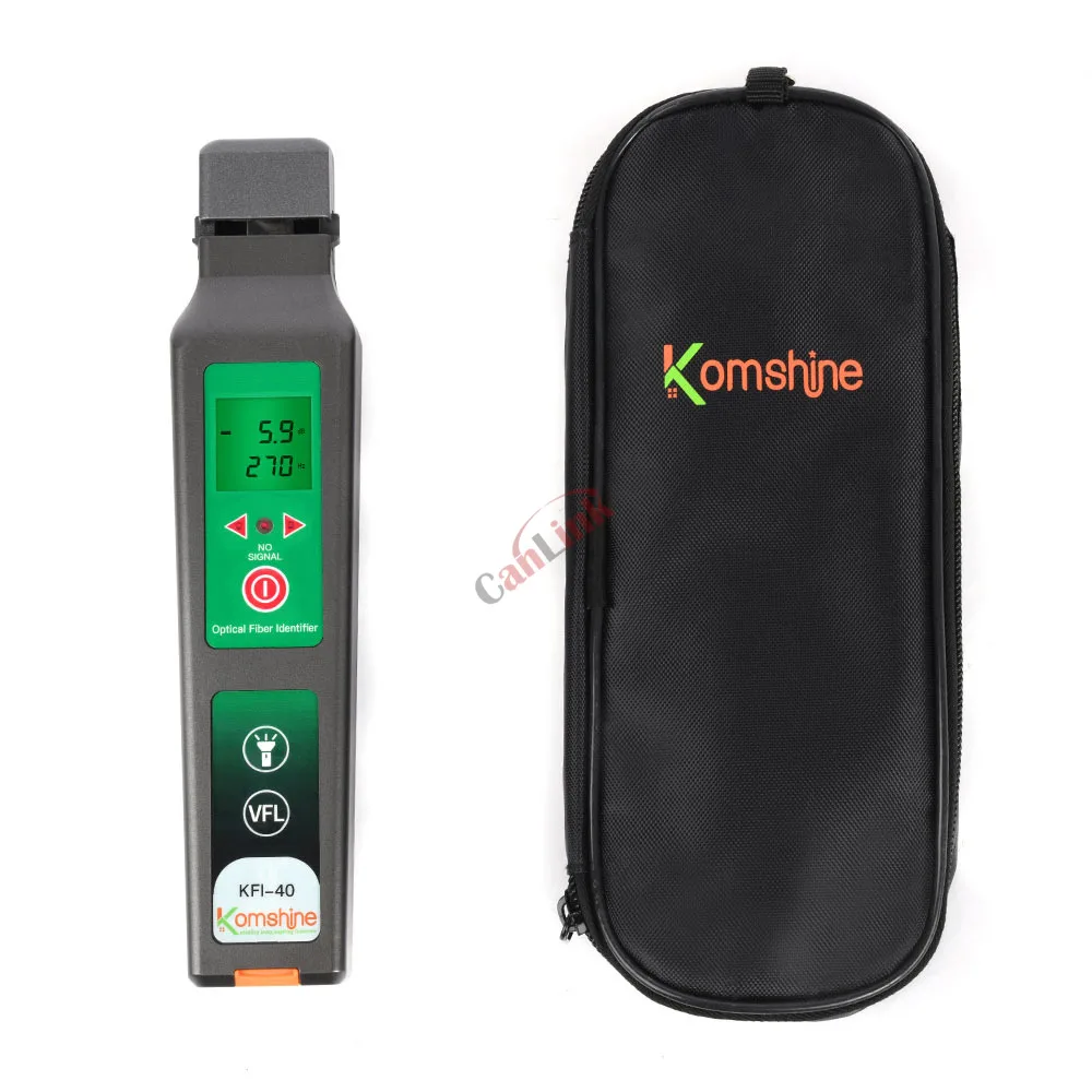 Original KFI-40 Optical Fiber Identifier + VFL + LED Light, OFI Live Fiber Identifier Detector, Optical Power Meter
