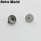 10-50 наборов 14*3 мм крепкая мощная застежка-молния на магнитной застежке для Сумки из натуральной кожи кошелек