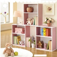 simple double layer free combination bookcase simple bookcase childrens primary school bookshelf storage