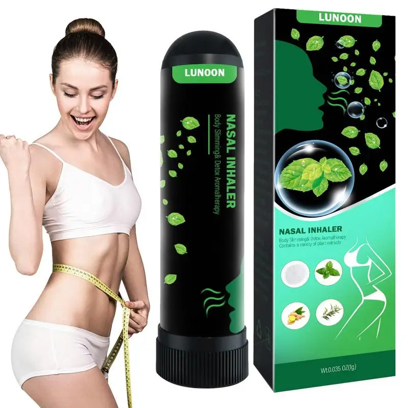 

Nasal Inhaler Slimming Nose Lose Weight Fast Nasal Stick Weight Loss Rhinietis Mint Refreshing Nose Breathe Essential Oil