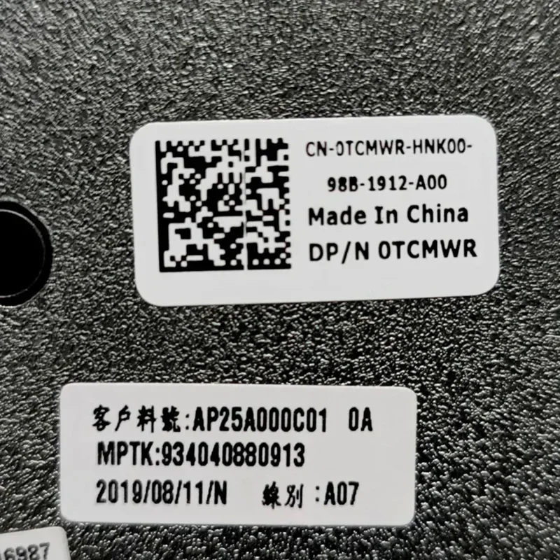 НОВИНКА для DELL LATITUDE 5490 E5490 e5480 E5495 НИЖНЯЯ КРЫШКА КОРПУСА TCMWR 0TCMWR