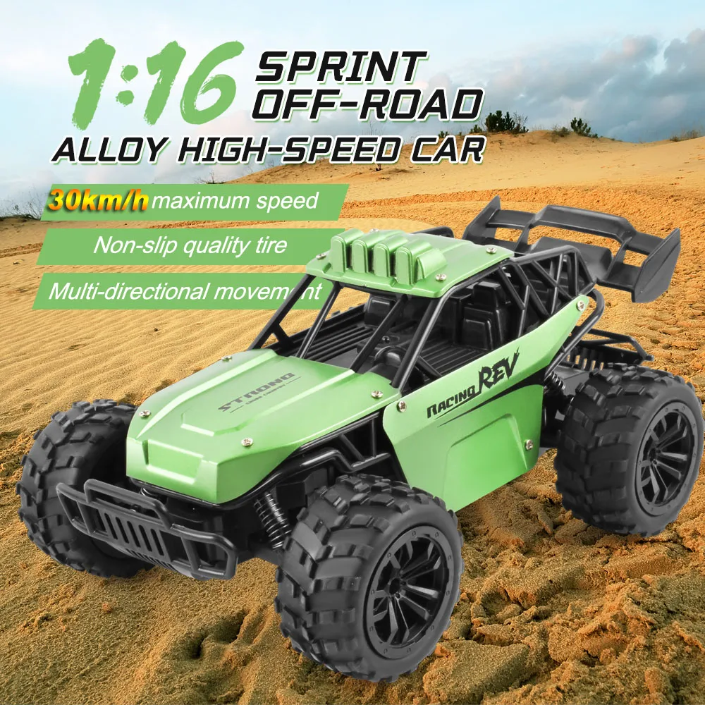 

Remote Control Car 30km/h High Speed RC Car Radio Controled Off-Road Vehicle 1:16 Monster Trucks Car Toys For Children Kids Gift