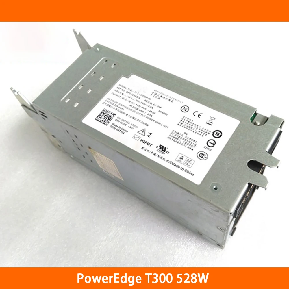 Server Power Supply For DELL PowerEdge T300 DPS-528AB A D528P-00 CN-0NT154 NT154 528W Fully Tested