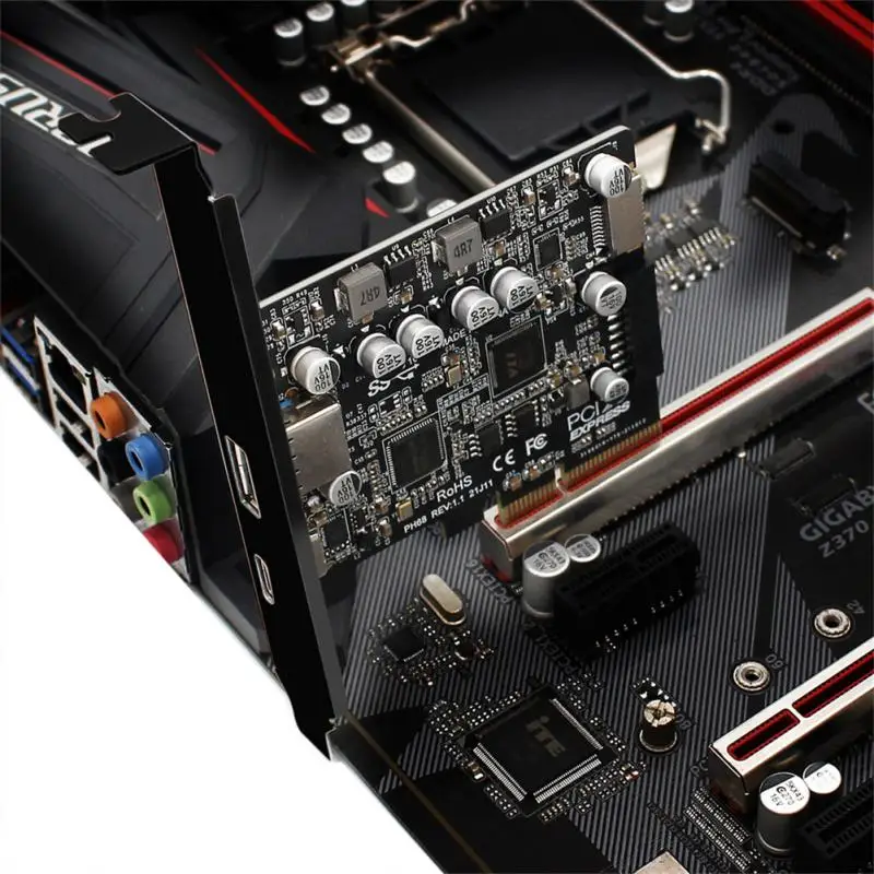 

Pci Express карта для настольного компьютера, удобные аксессуары для компьютера, 10g Usb 3,0 адаптер концентратора, низкое энергопотребление, бытовая электроника