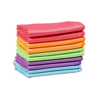 no trace glass cleaning towel absorbent dish cloth for tableware kitchen rag towel for kitchen household cleaning tool 5 pcs