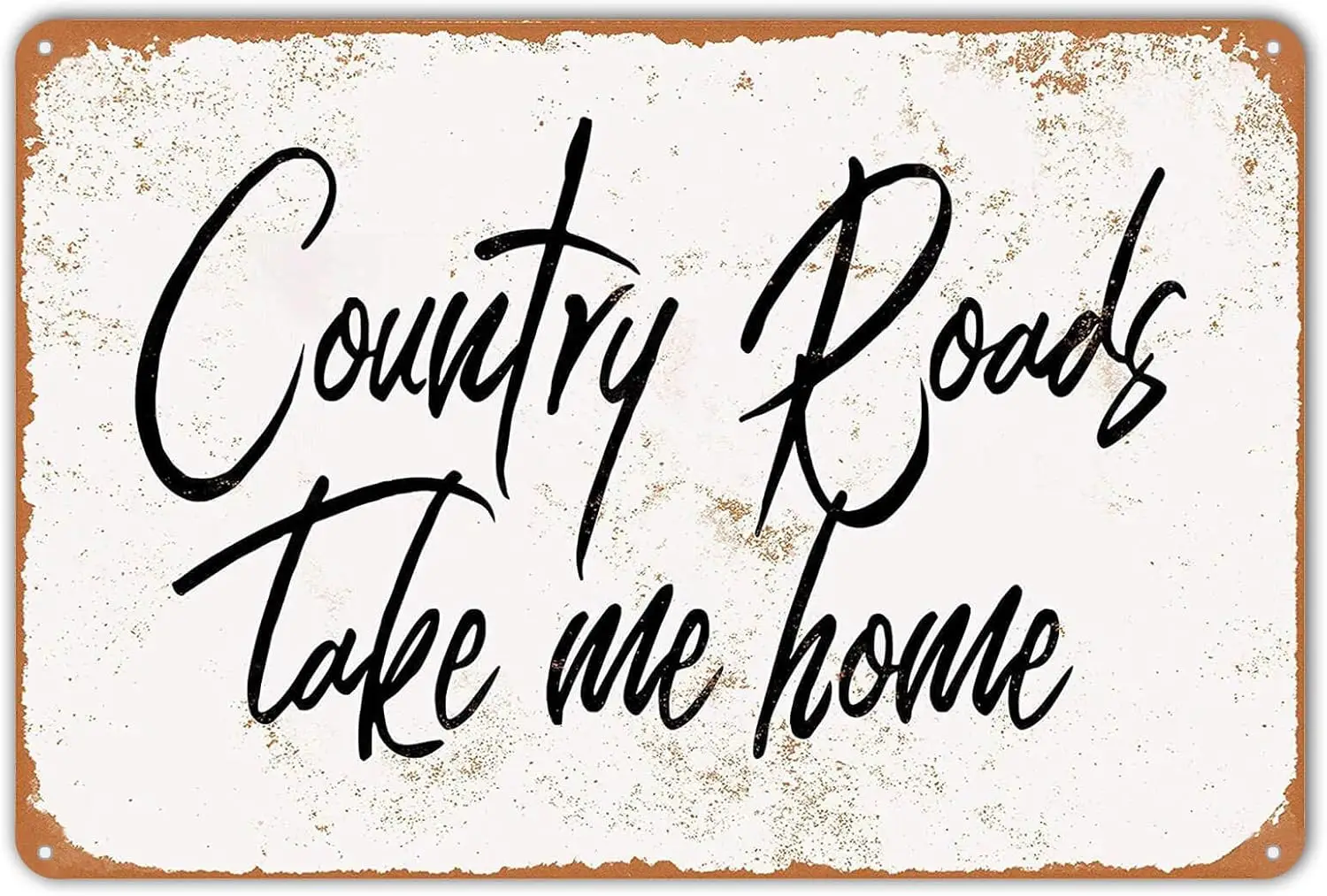 Металлическая жестяная вывеска ZYPENG в винтажном стиле деревенские дороги сделай