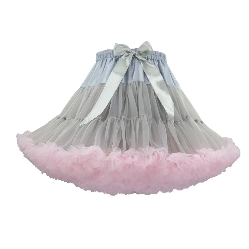 

Two-Toned Lolita Christmas Cosplay Petticoat Ball Gown Underskirt Short Multi-Layered Ballet Tutu Skirt Rockabilly Crinoline