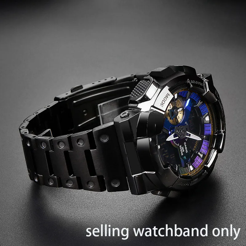 Ремешок из тонкой стали для Casio Watch G-Shock маленький стальной пистолет GM110 series