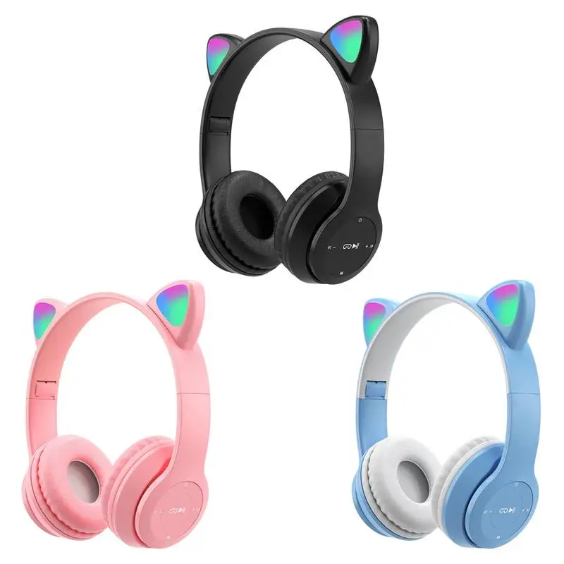 

Bluetooth-наушники с кошачьими ушками, несколько цветов