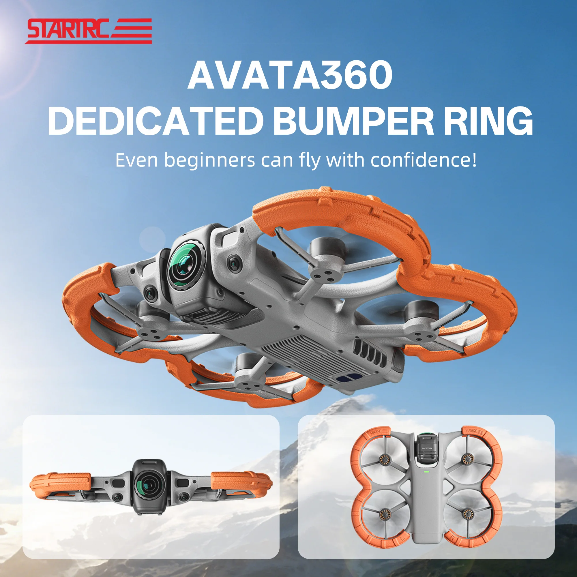 Фото Защитные накладки на пропеллеры STARTRC PHOTO для дрона DJI AVATA 360, аксессуары, защита от столкновений №2