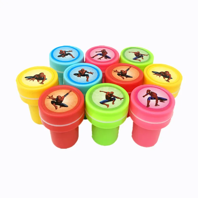 

10PCS Spiderman Party Supply Gift Stamp Boy Birthday Party Favor Spider Man Souvenir Cute Giveaway