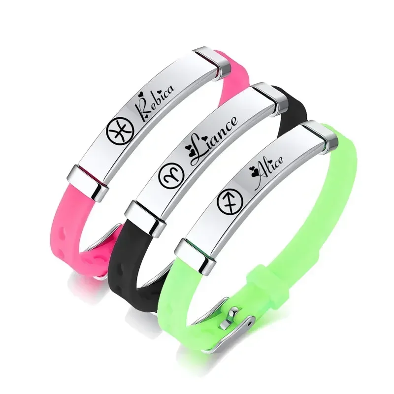 Персонализированный браслет с 12 созвездиями на заказ для детей мальчиков и