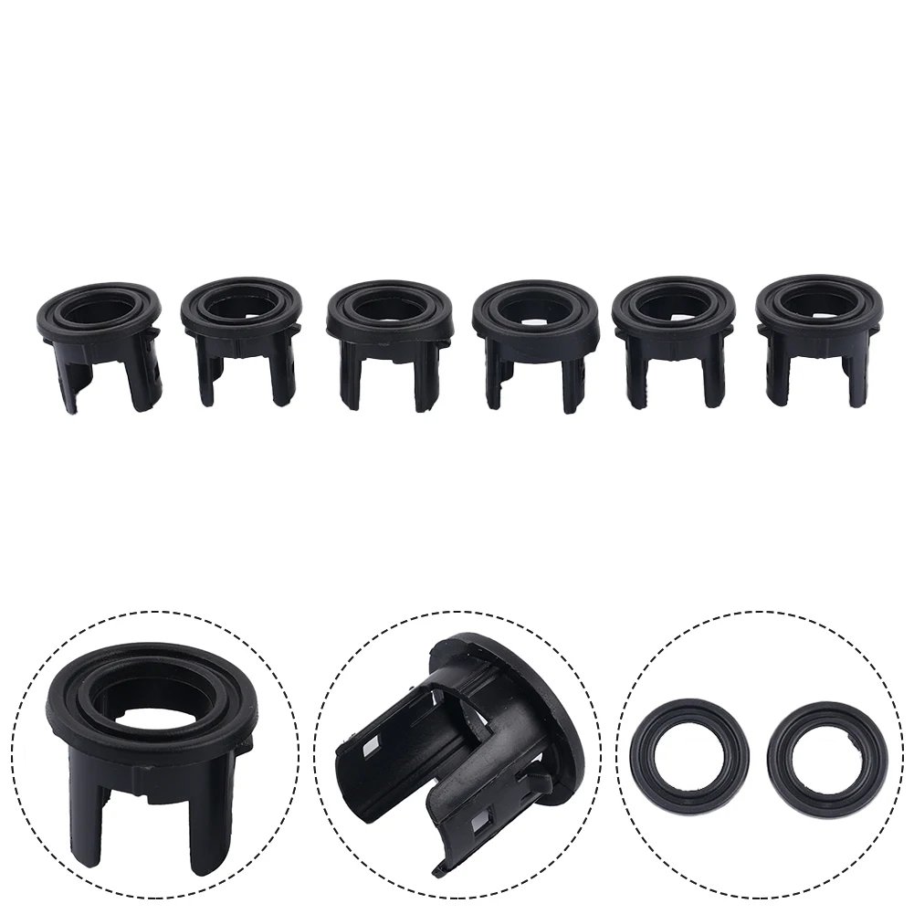 

Parts Bracket Black 6 Pcs ABS Plastic Accessories Fits Fittings For JEEP Wrangler JL 2018+ Front Bumper Kit Set
