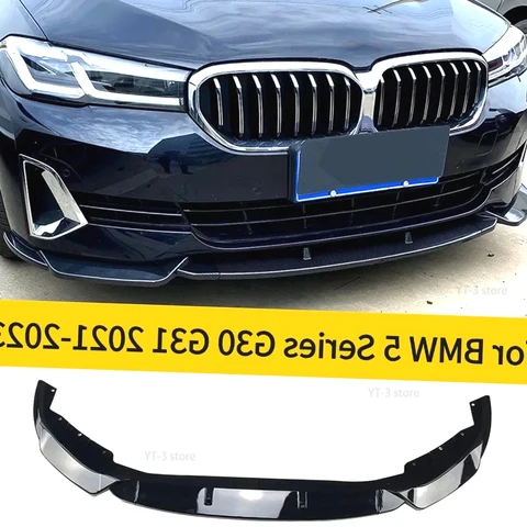 Для BMW 5 серии G30 G31 520i 525i 530i Facelift 2021 2022 2023 передняя защита бампера губа тюнинговые аксессуары сплиттер корпус