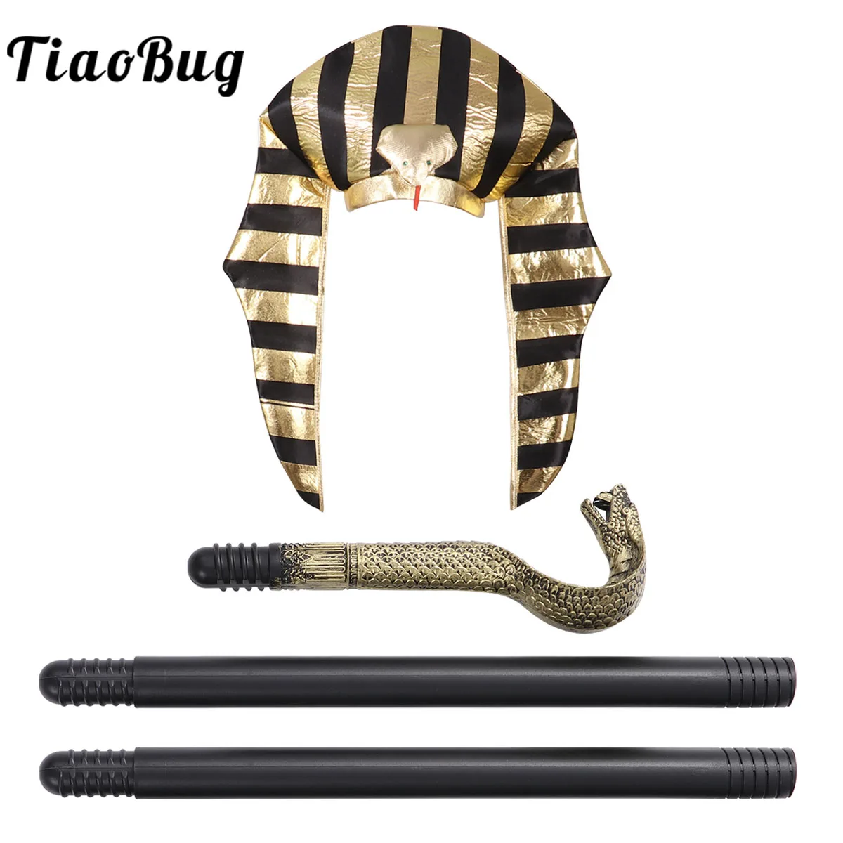 Аксессуары для костюма в египетском стиле для взрослых, Египетский пояс/воротник/король-трость/шляпа Фараона, косплей для женщин и мужчин, одежда для египетского короля