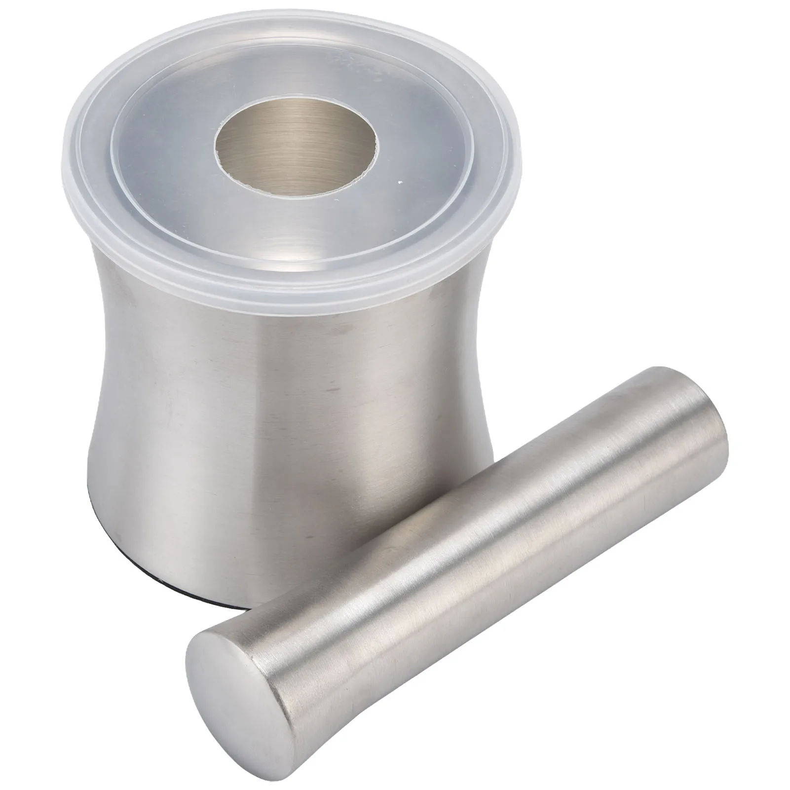 

Stainless Steel Garlic Mortar Dual Structure Good Stability Wear Resistant Easy to Clean Grinder Mortar Garlic Press