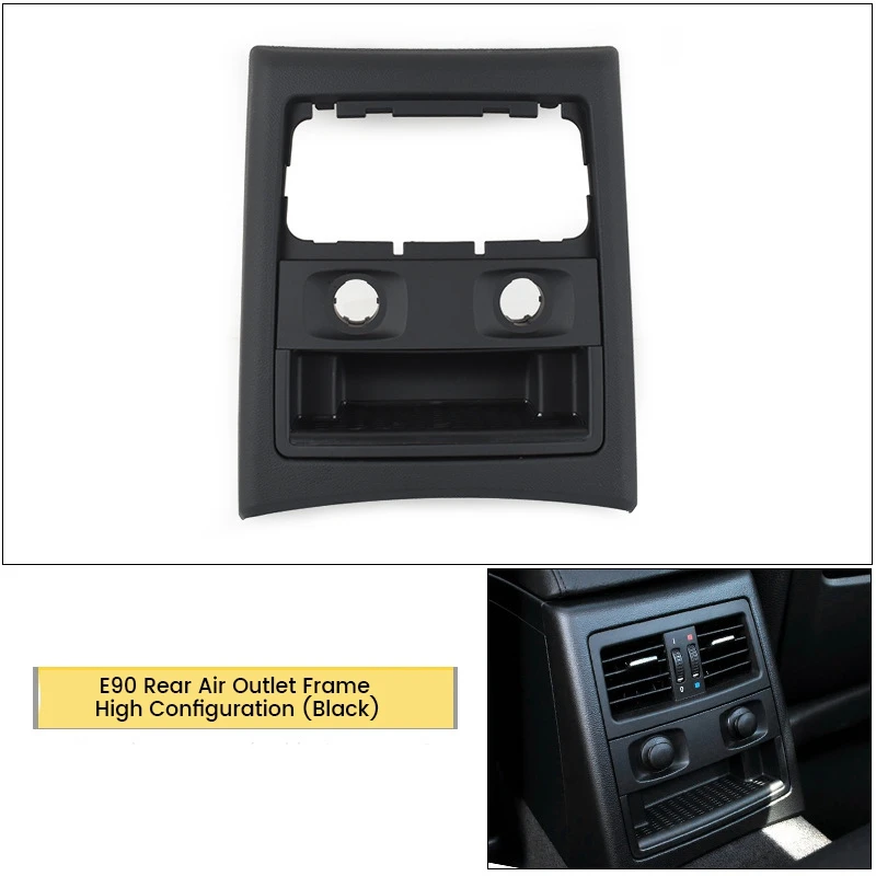 

Car Rear AC Vent Grille Outer Frame Ashtray Cover Trim Replacement For-BMW 3 Series E90 E91 2005-2012