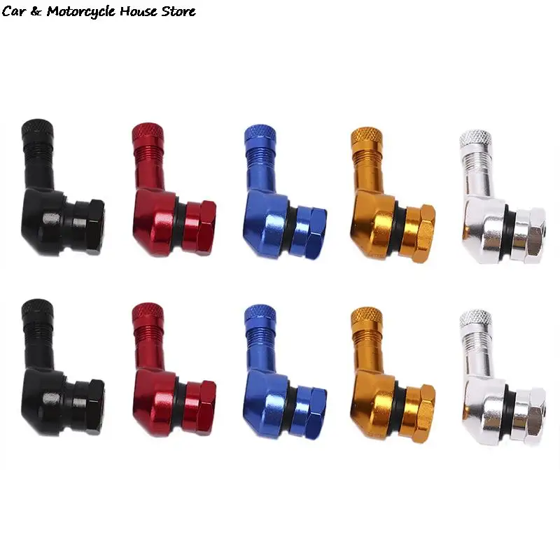 

2x CNC мотоциклетный 90 градусов угловой колесный бескамерный шток клапана из алюминия