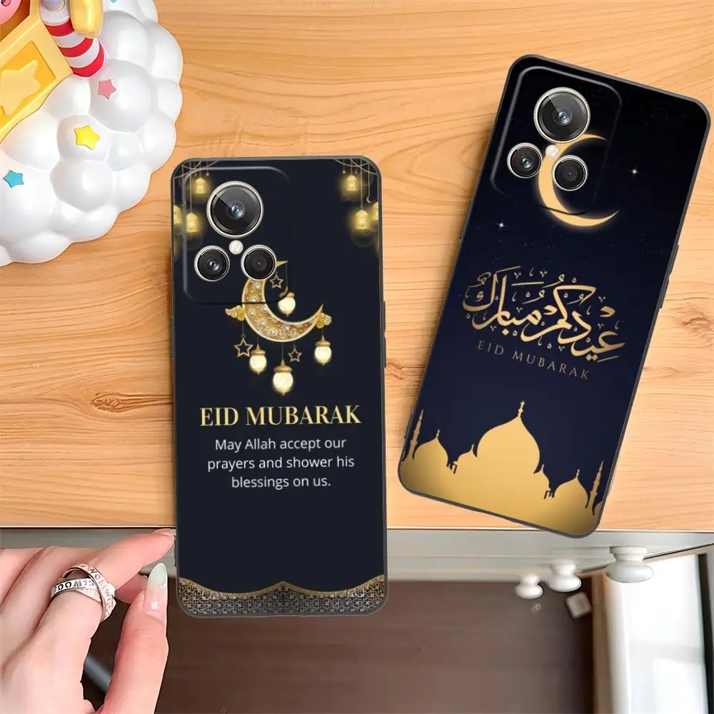 Фото Чехол для телефона Eid Mubarak для Realme 15 14 13 12 11 10 9 Pro Plus T i Lite 5G, мягкий противоударный чехол из ТПУ №1