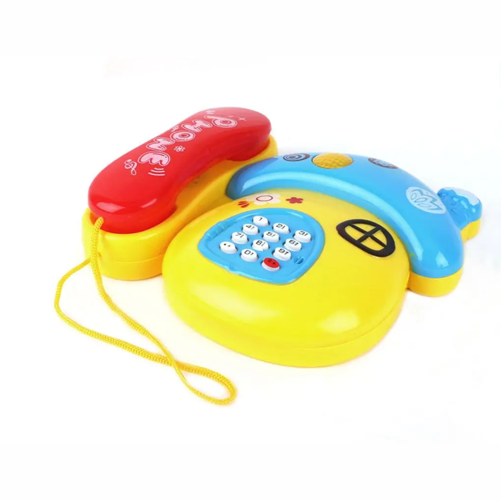 

Color Random Cartoon Style Musical Telephone Early Learning Music Educational Toy Battery Powered Birthday Gift