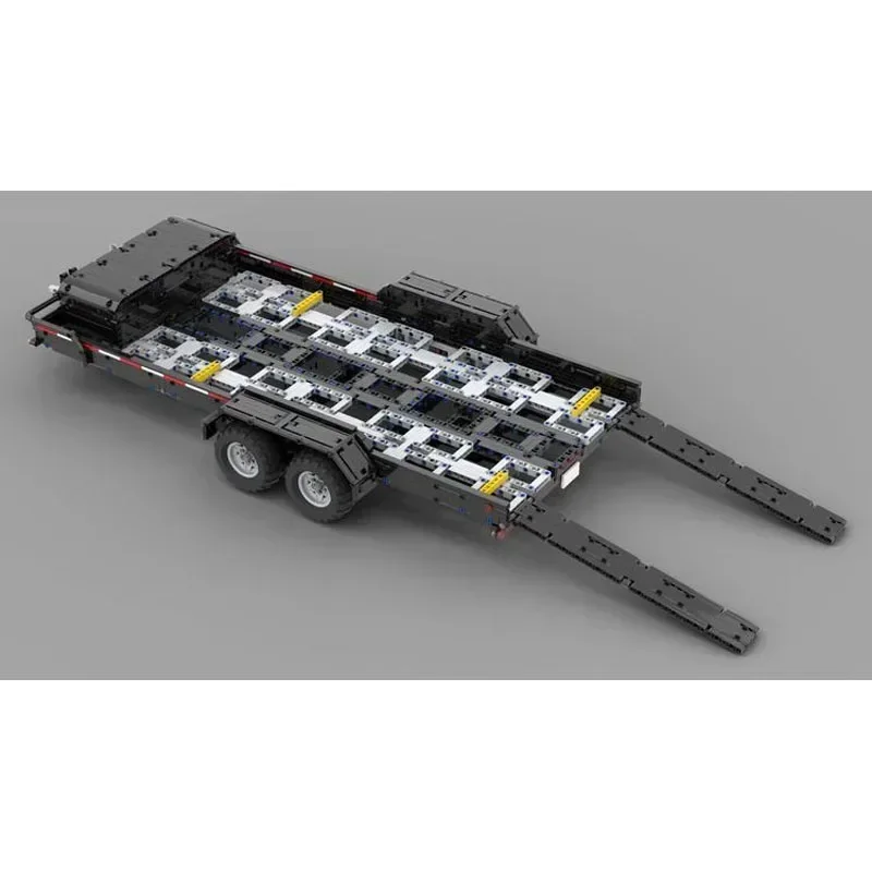 Креативный строительный блок MOC Игрушечная модель 1:8 автомобиль-трейлер подарок