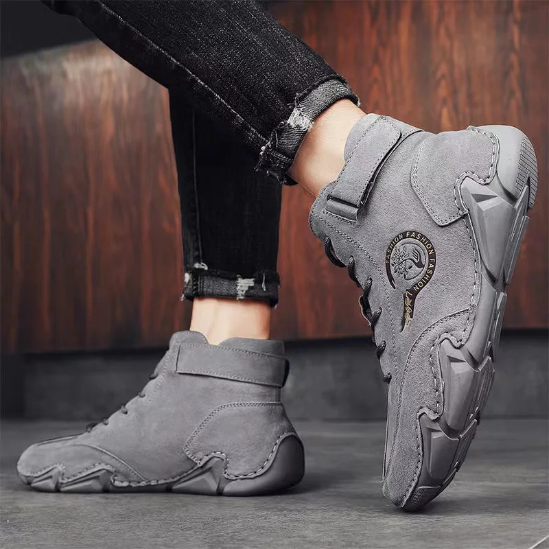 Fashion Men Leather Shoes Free Shipping 2023 Hot Sale Male Walking Shoes Lightweight Anti Slip Waterproof Men's Leather Shoes