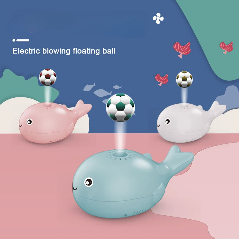 

Magical Electric Levitation Blowing Ball Toy Cute Mini Ocean Whale Portable Rechargeable Creative Fan Gift for Children