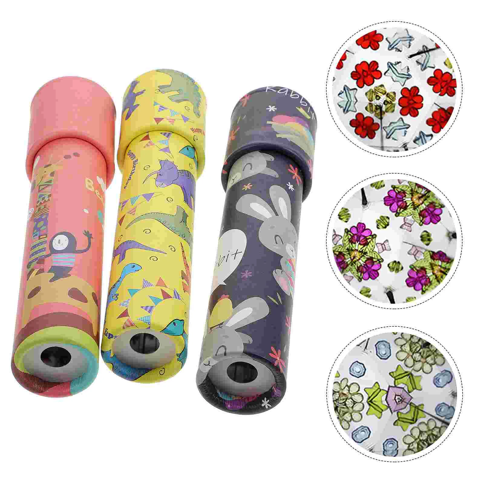 

3Pcs Science Experiment Kaleidoscope Rotating Kaleidoscope Toys Educational Toys