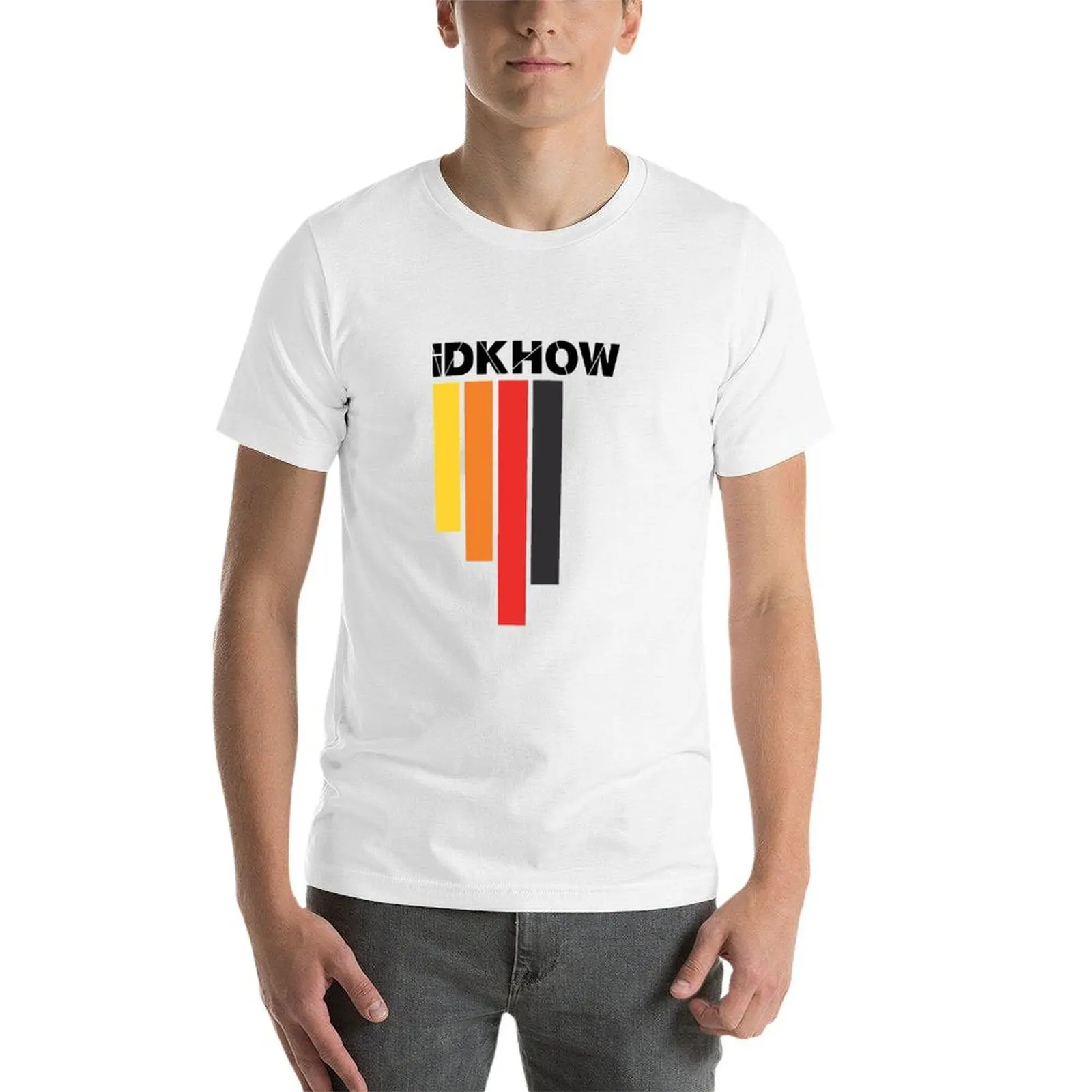 Фото Футболка Idkhow с ярким и оригинальным дизайном, из мягкого базового хлопка, с коротким рукавом. №3