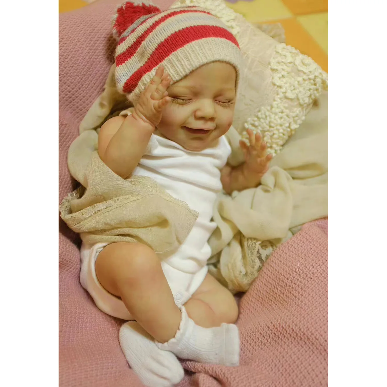 

Мягкие виниловые куклы Новорожденные с 3d-рисунком, 20 дюймов