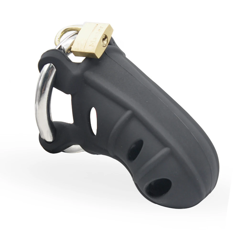 Новый Силиконовый мягкий мужской кольцевой замок для пениса Пояс верности